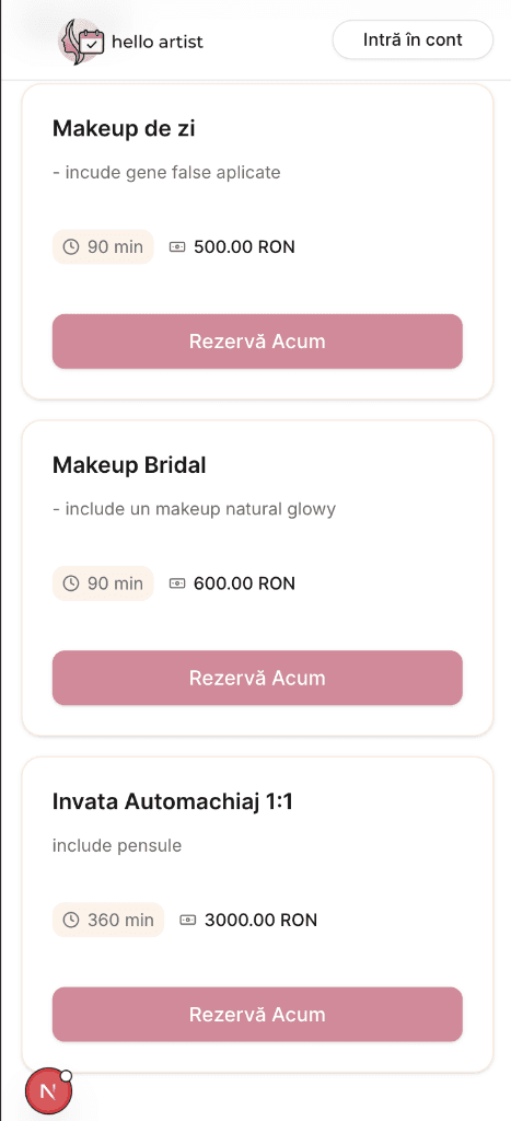 Artist Services Preview